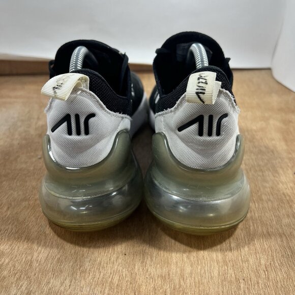 Nike Air Max 270 Women's Size 10 Running Shoes Black White - Picture 4 of 9